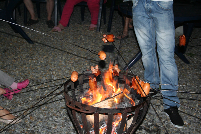 Worstjes bakken camping Vidlak