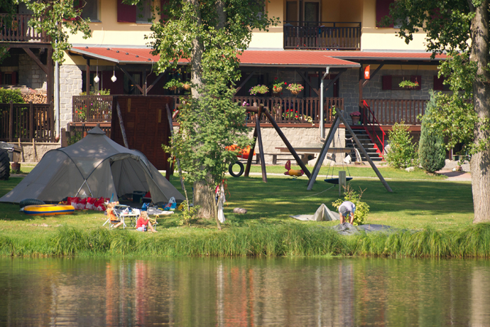 Camping Vidlak vanaf steiger