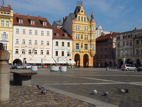 Samsonplein Ceske Budejovice Tsjechie