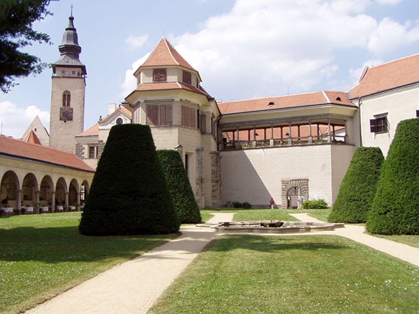 Binnenplaats kasteel Telc Unesco