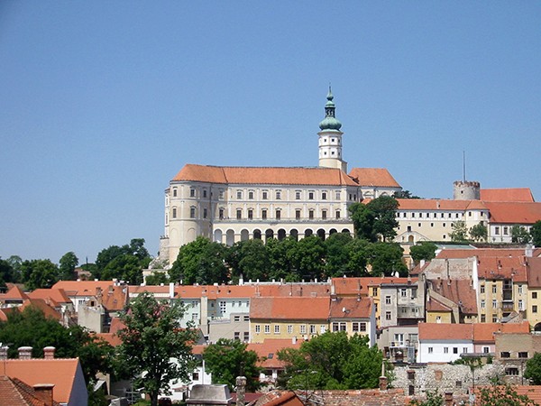 Stadje Mikulov Tsjechie