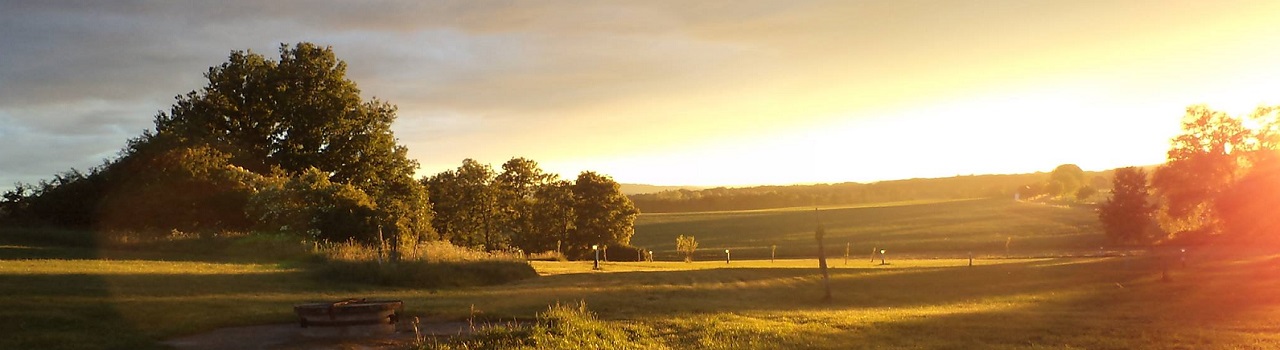 Camping Horejany zonsondergang